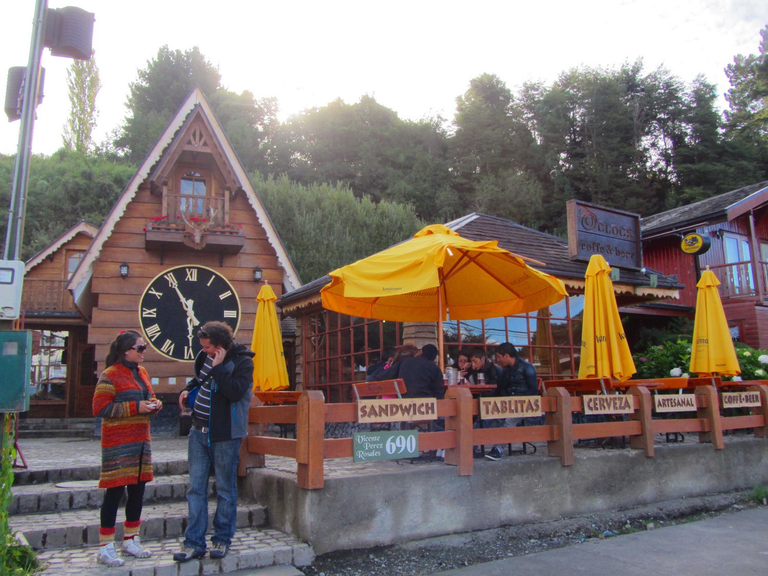 Beer garden in Frutillar